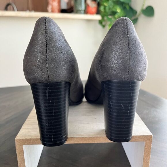 ANTELOPE 509 Metallic Pump in Gray Suede Leather - Picture 10 of 14